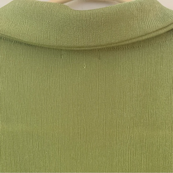 Garage Slinky Green Button Up Shirt Collar Long Sleeve Rushing Womens Medium M - Picture 6 of 10